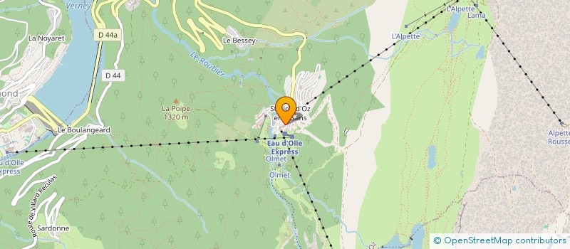 localisation de l'entreprise ASS  CLUB AIGUE D'OLLE  ALLEMOND