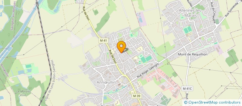 localisation de l'entreprise ASS CLUB AMICAL DES ANCIENS DE TOTAL  ANNULLIN