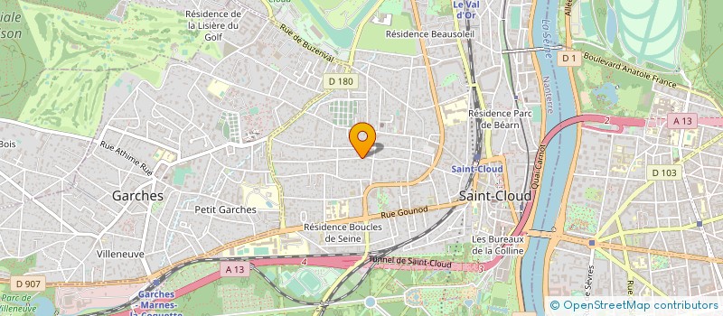 localisation de l'entreprise ASS CLUB AMIS DE PREFAILLES à SAINT-CLOUD