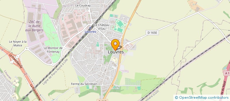 localisation de l'entreprise ASS CLUB AQUARELLE  LOUVRES