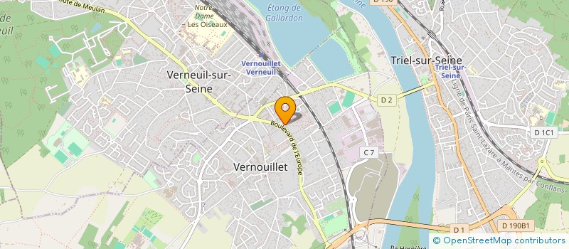 localisation de l'entreprise ASS CLUB ART PLASTIQUE à VERNOUILLET