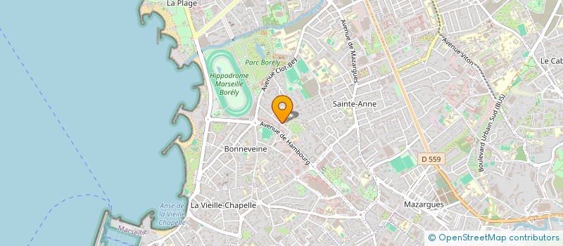localisation de l'entreprise ASS CLUB ARTISTIQUE DE LA COIFFURE DU L à MARSEILLE