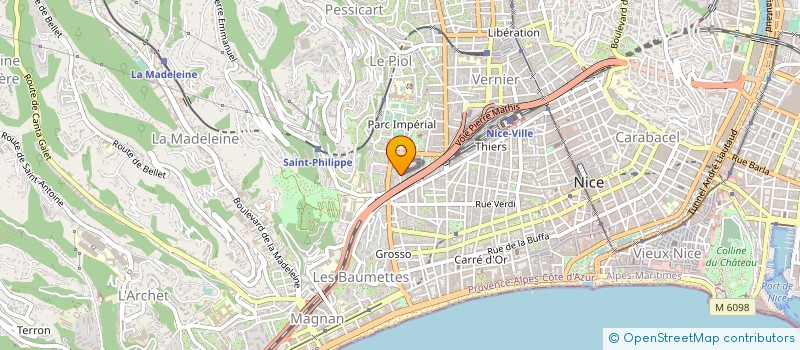 localisation de l'entreprise ASS CLUB AZUR SERVICES à NICE