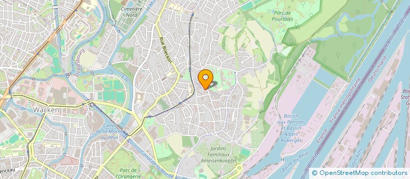 localisation de l'entreprise ASS CLUB B2A ALSACE  STRASBOURG