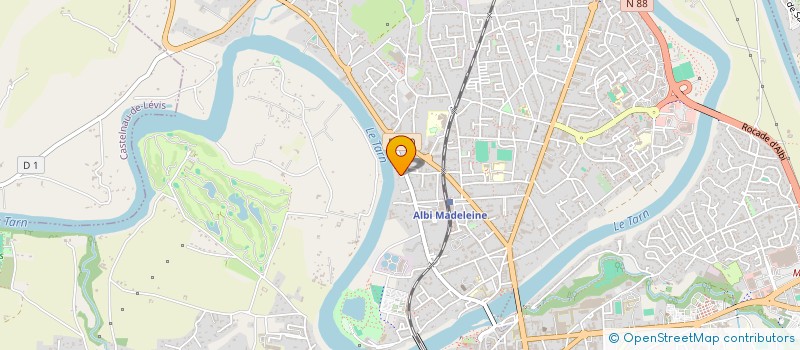 localisation de l'entreprise ASS CLUB BANDES DESSINEES ET ILLUSTRATIO  ALBI