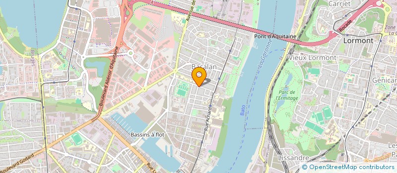 localisation de l'entreprise ASS  CLUB BOULISTE BACALANAIS  BORDEAUX