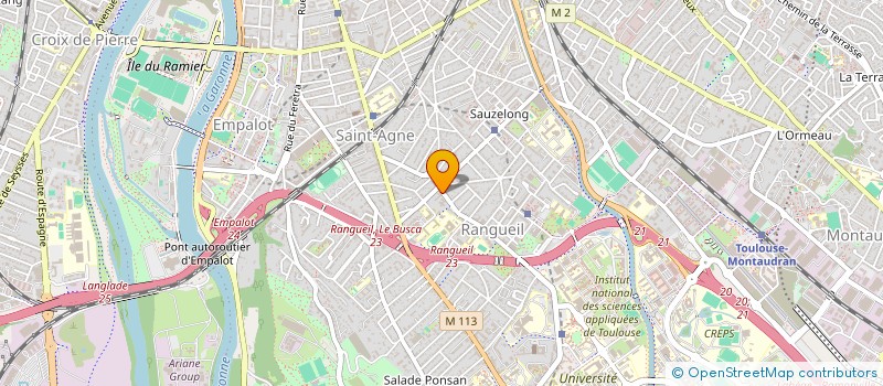 localisation de l'entreprise ASS  CLUB BOULISTE CHALET DE L AMITIE  TOULOUSE