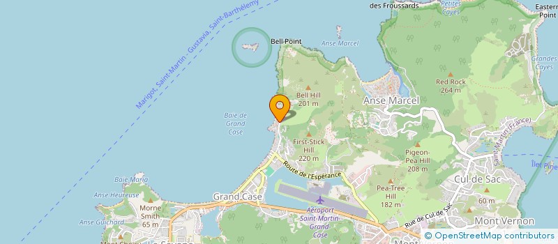 localisation de l'entreprise ASS CLUB CARAIBES  SAINT MARTIN