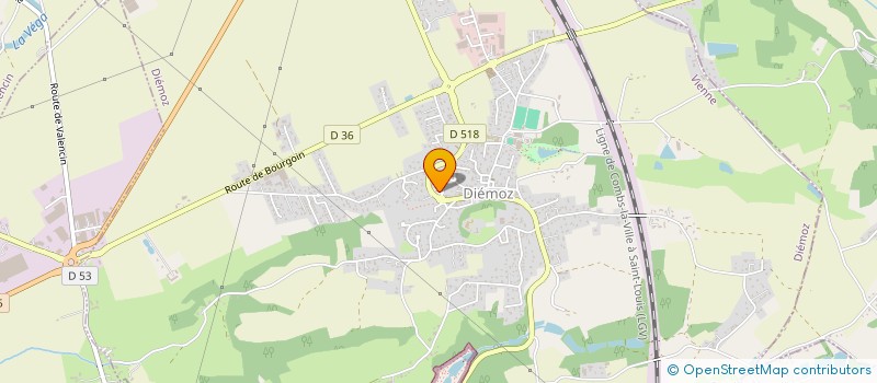 localisation de l'entreprise ASS CLUB CHIFFRES ET LETTRES DE DIEMOZ  DIEMOZ