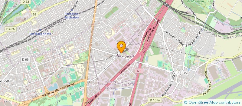 localisation de l'entreprise ASS  CLUB CINE PHOTO SON D'ANTONY à ANTONY