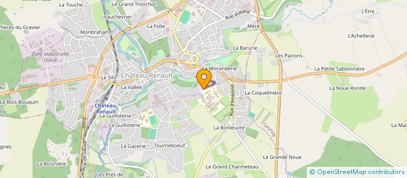 localisation de l'entreprise ASS CLUB COEUR SANTE FEDER FRANC CARDIOL  CHATEAU-RENAULT