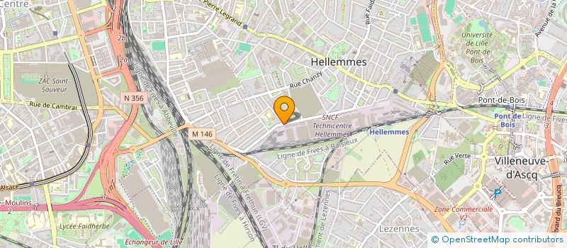 localisation de l'entreprise ASS CLUB D EDUCATION CANINE D HELLEMMES à LILLE
