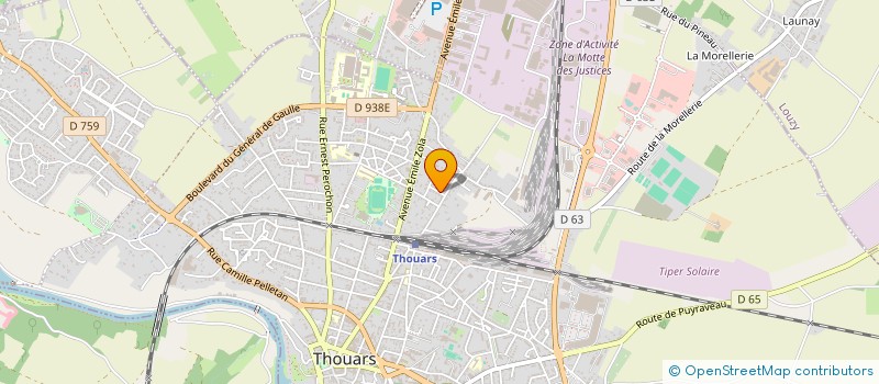 localisation de l'entreprise ASS CLUB D'INVEST DOGS CLUB à THOUARS
