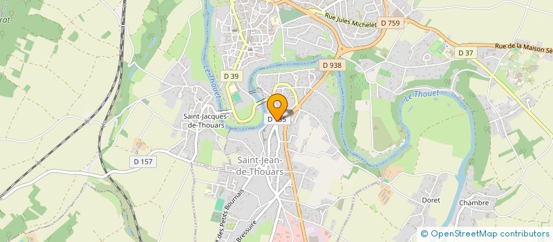 localisation de l'entreprise ASS CLUB D'INVEST LA CUVEE THOUARSAISE à THOUARS
