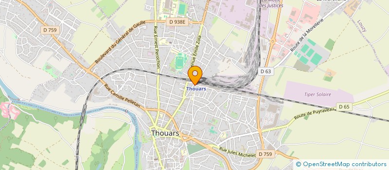 localisation de l'entreprise ASS CLUB D'INVEST LES GLANEURS à THOUARS