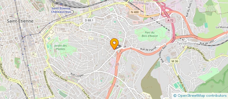 localisation de l'entreprise ASS CLUB DE L'AMITIE DE MONTPLAISIR  SAINT-ETIENNE