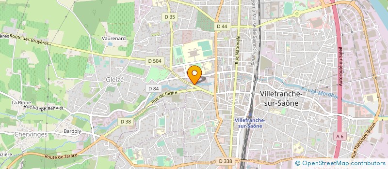 localisation de l'entreprise ASS CLUB DE YOGA CALADOIS à VILLEFRANCHE-SUR-SAONE
