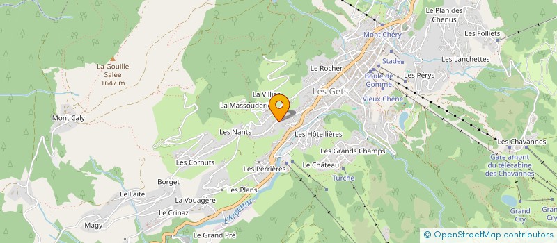 localisation de l'entreprise ASS CLUB DES 2 HORIZONS à LES GETS