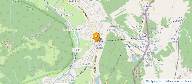 localisation de l'entreprise ASS CLUB DES PIOU PIOU à CHATEL