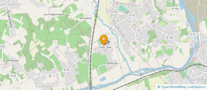 localisation de l'entreprise ASS CLUB DU MERCREDI à LINARS
