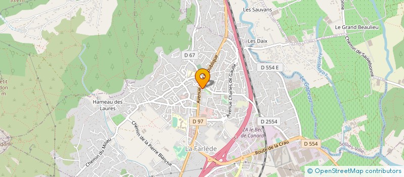 localisation de l'entreprise ASS CLUB DU TEMPS LIBRE  LA FARLEDE