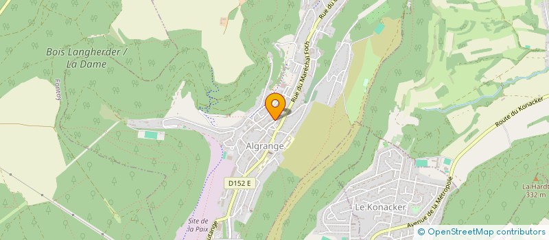 localisation de l'entreprise ASS CLUB EPARGNANTS GUEULES JAUNES à ALGRANGE