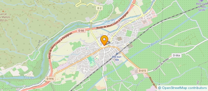 localisation de l'entreprise ASS CLUB EVASION à ILLE-SUR-TET