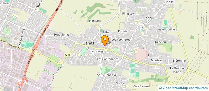 localisation de l'entreprise ASS CLUB GENASSIEN AMATEURS AUTOMOBILES à GENAS