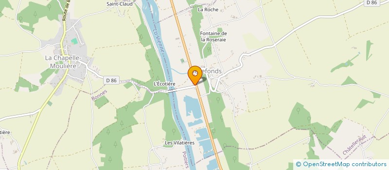 localisation de l'entreprise ASS CLUB GYM DE BELLEFONDS  BELLEFONDS