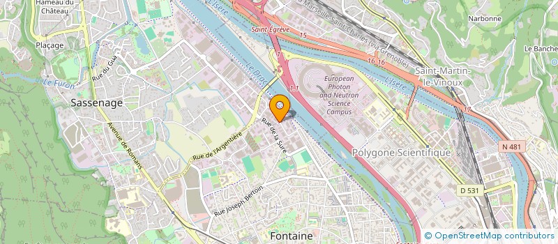 localisation de l'entreprise ASS  CLUB INTERNATIONAL  SASSENAGE