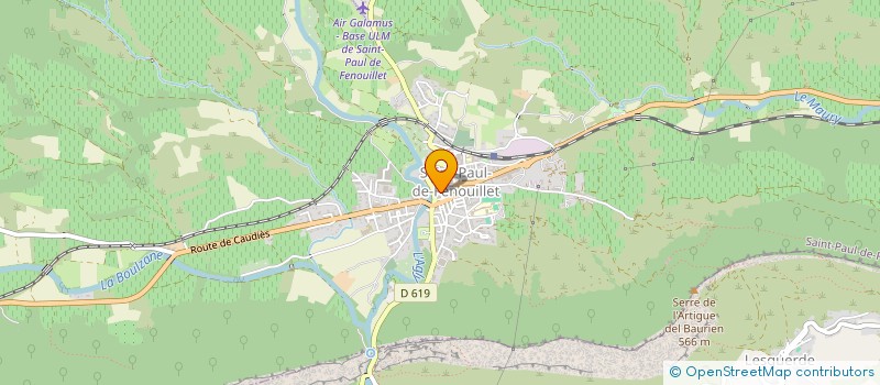 localisation de l'entreprise ASS CLUB KARATE MUSCULATION GYMN  ST PAUL DE FENOUILLET