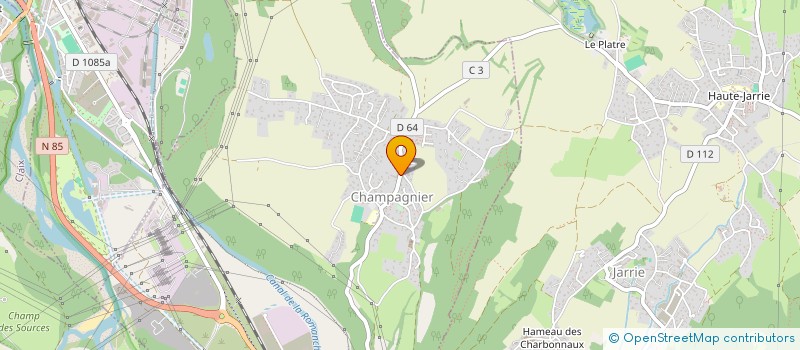 localisation de l'entreprise ASS  CLUB LA RENCONTRE  CHAMPAGNIER