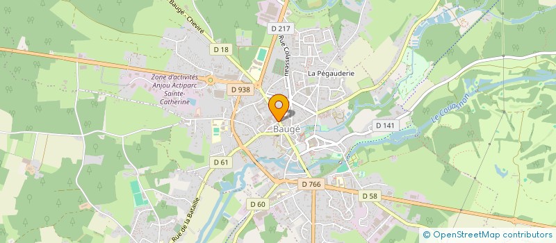 localisation de l'entreprise ASS  CLUB LOISIRS OKAAY VIDEO DU BAUGEOI  BAUGE-EN-ANJOU