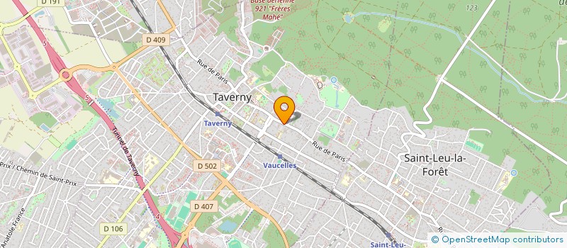 localisation de l'entreprise ASS CLUB MEDECINE IV  TAVERNY