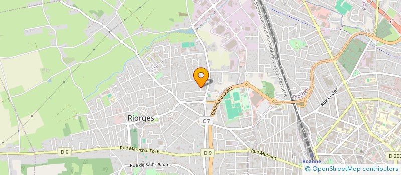 localisation de l'entreprise ASS CLUB MODELISME FERROVIAIRE ROANNAIS à RIORGES
