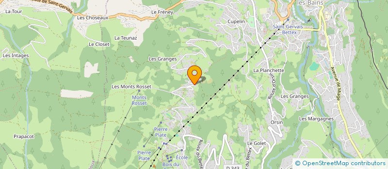 localisation de l'entreprise ASS CLUB MONTAGNARD OUVRIER à SAINT-GERVAIS-LES-BAINS
