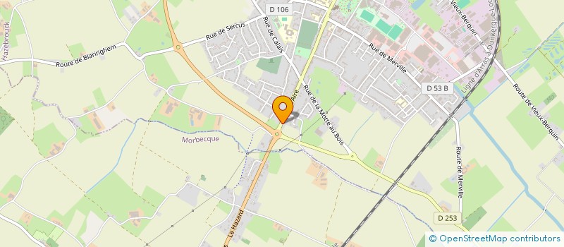 localisation de l'entreprise ASS CLUB MONTGOLFIERES PASSION  HAZEBROUCK