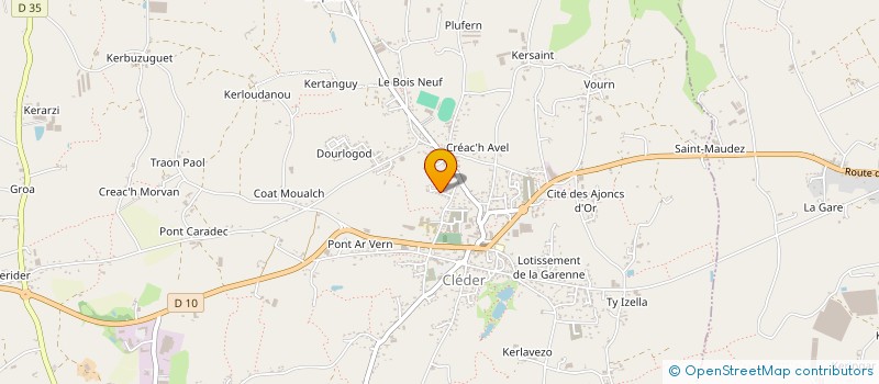 localisation de l'entreprise ASS CLUB NAUTIQUE CLEDEROIS à CLEDER