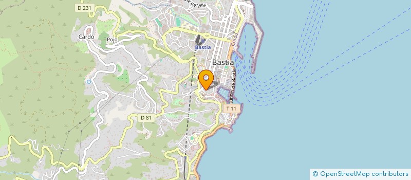 localisation de l'entreprise ASS CLUB NOTRE DAME DE LOURDES à BASTIA