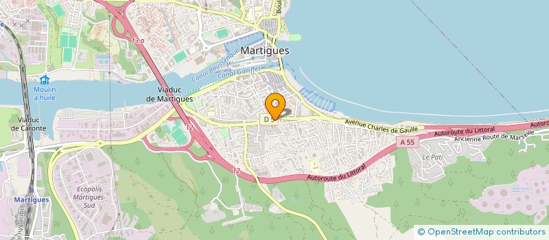 localisation de l'entreprise ASS CLUB POETIQUE L'AMPHORE à MARTIGUES