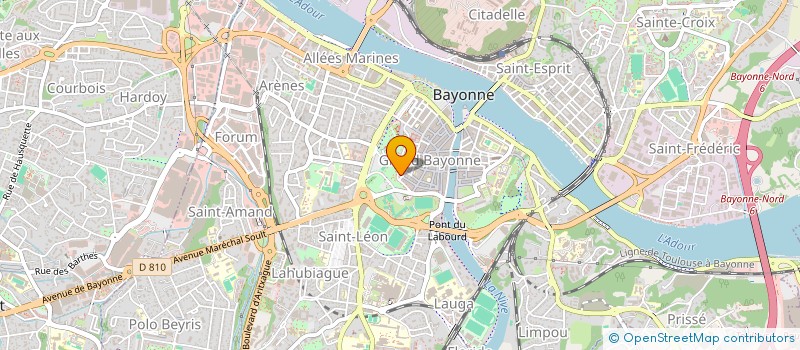 localisation de l'entreprise ASS CLUB POTTOROAK à BAYONNE