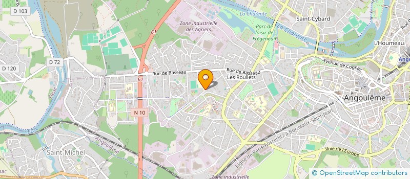 localisation de l'entreprise ASS CLUB RETRAITES GRANDE GARENNE à ANGOULEME