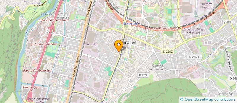 localisation de l'entreprise ASS  CLUB RETRAITES MARIE CURIE  ECHIROLLES