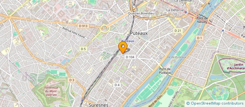 localisation de l'entreprise ASS CLUB SPORT MUNICIPAL PUTEAUX SEC TENNIS TABLE  PUTEAUX