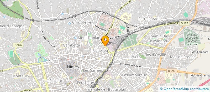 localisation de l'entreprise ASS  CLUB SPORTIF  NIMES