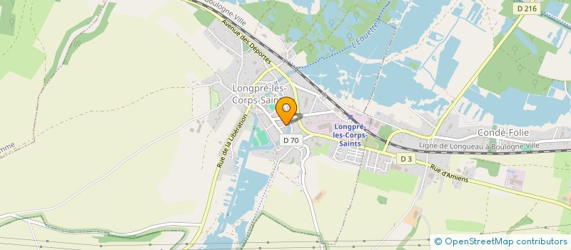 localisation de l'entreprise ASS CLUB SPORTIF ADULTES  LONGPRE-LES-CORPS-SAINTS