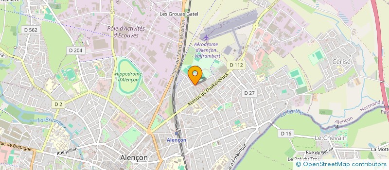 localisation de l'entreprise ASS CLUB SPORTIF ALENCONNAIS à ALENCON