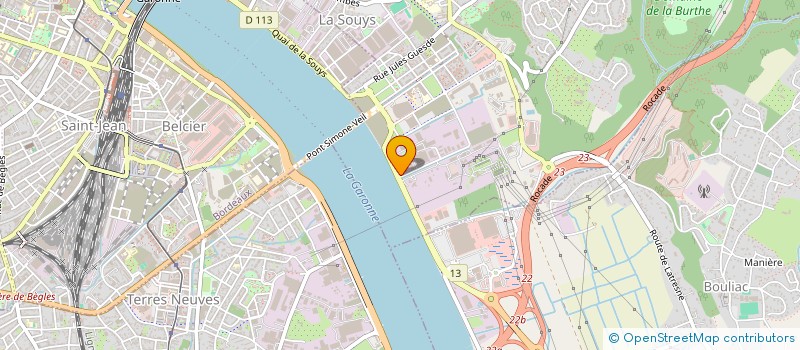 localisation de l'entreprise ASS CLUB SPORTIF ET LOISIR GENDARMERIE  BOULIAC