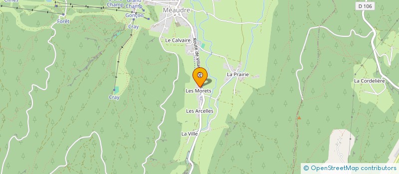 localisation de l'entreprise ASS  CLUB TOUT TERRAIN EVASION 38  AUTRANS-MEAUDRE EN VERCORS