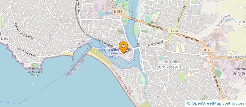 localisation de l'entreprise ASS CLUBS NAUTIQUES COTE DE LUMIERE à SAINT-GILLES-CROIX-DE-VIE